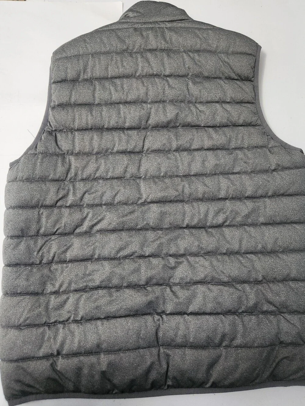 NEW BALANCE PUFFER VEST MEN'S FULL ZIP POCKETS COLOR GRAY SIZE LARGE
